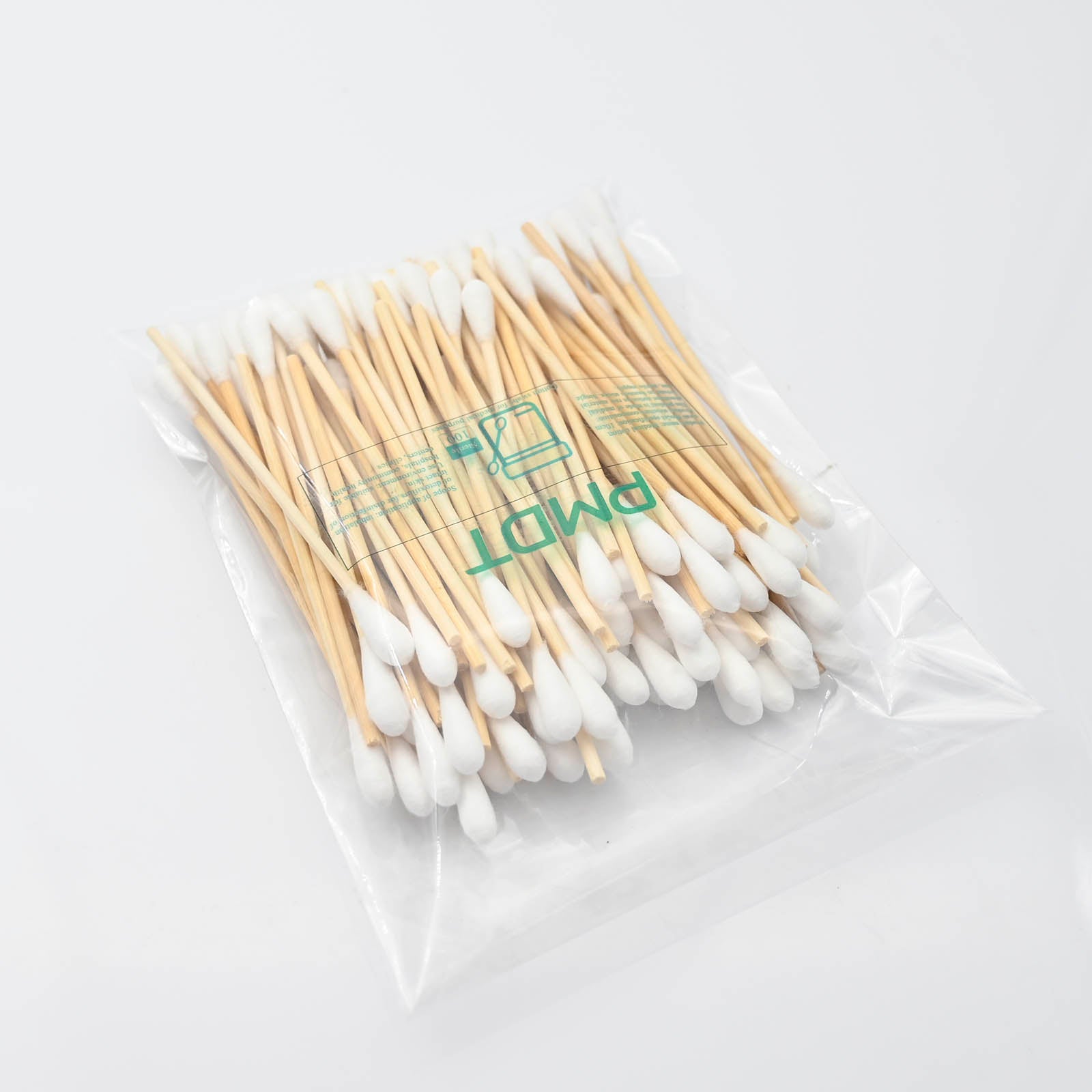 PMDT 100PCS Disposable Cotton Swabs for Medical Care