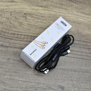 Aovyneei 4.3 feet Data Cables in Black