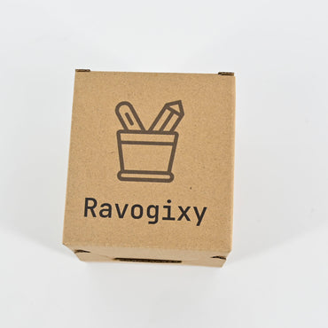 Ravogixy Pen Holder for Desk Milky White