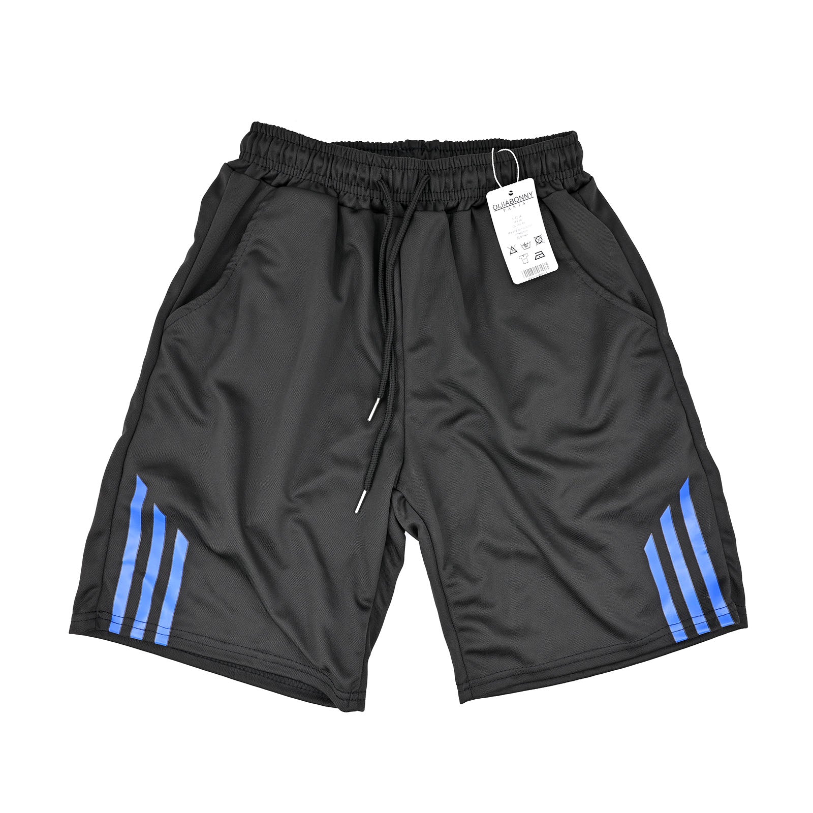 DIJIABONNY Casual Flat Front Short Pants Blue