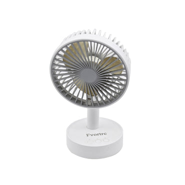 Fvortrc USB Mini Desk Fan White