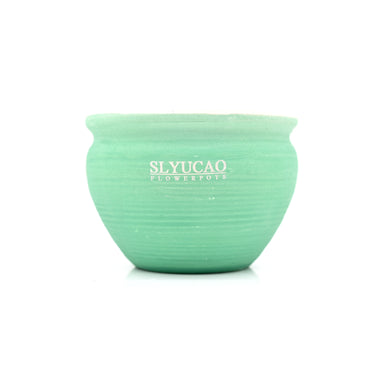 SLYUCAO Round Flowerpots Sand Ceramic Planters