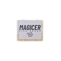 MAGICER Fish Hooks Portable Plastic Box Gold