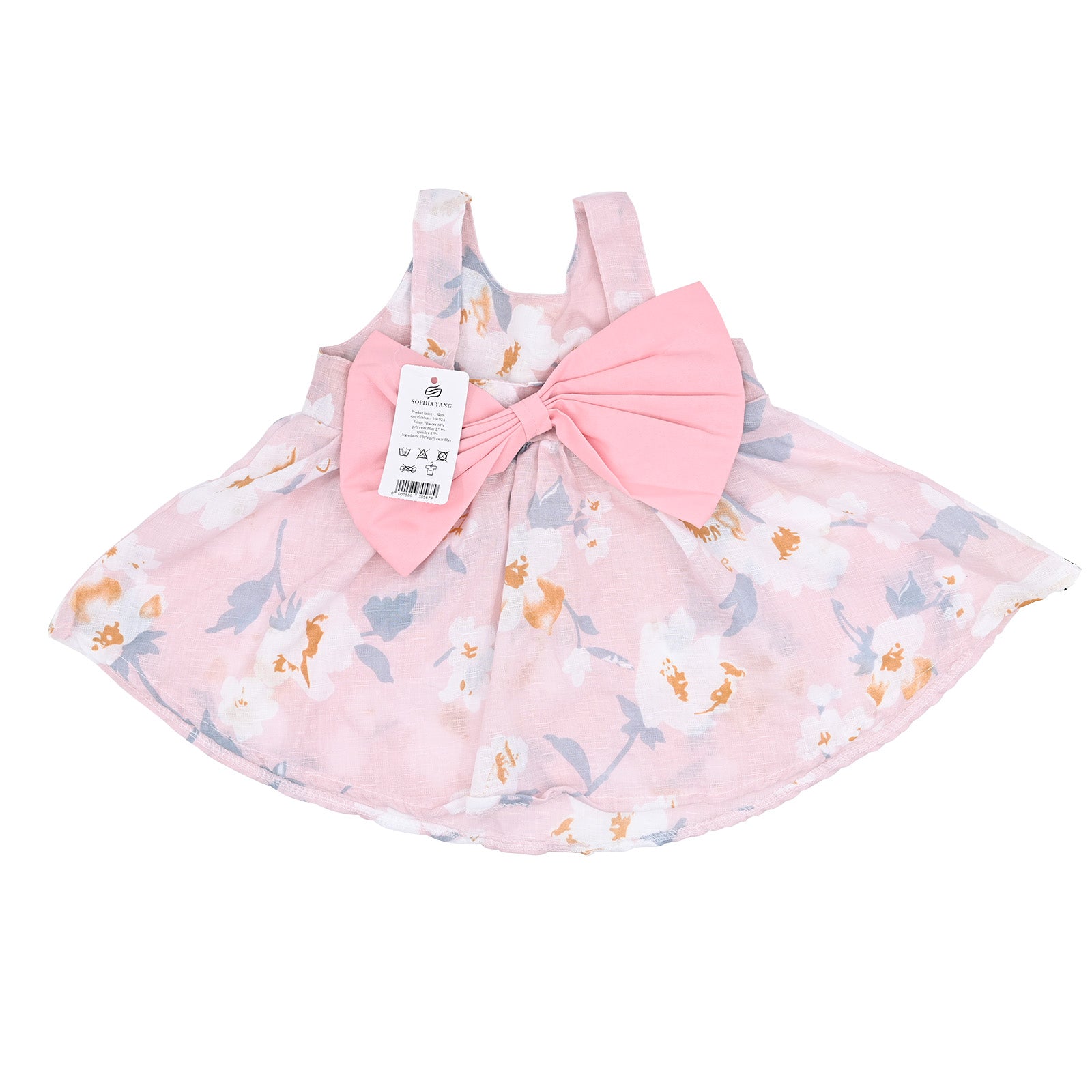 SOPHIA YANG Sleeveless Kids Casual Beach Party Dresses Pink