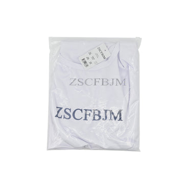 ZSCFBJM Slim-Fit Short-Sleeve Crewneck Pocket T-Shirt White