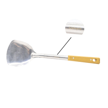 Glabepely Pot Spatula for Wok Stainless Steel Wok