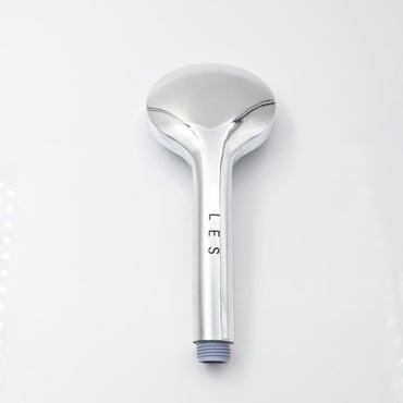 L E S Shower Head High Pressure Handheld in Silver