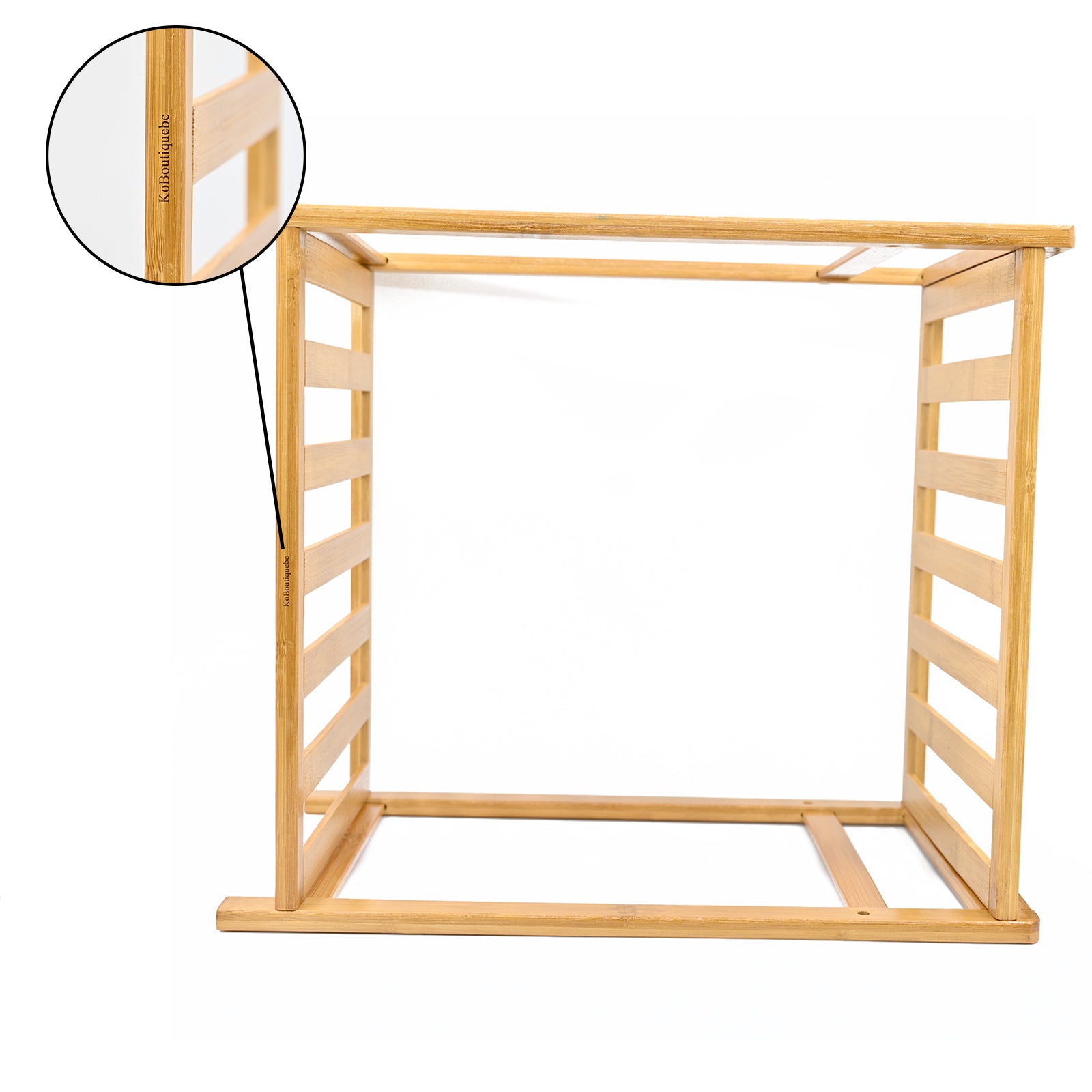 KoBoutiquebe Wood Ladder Storage Shelf Organizer Plant Flower Stand Rack