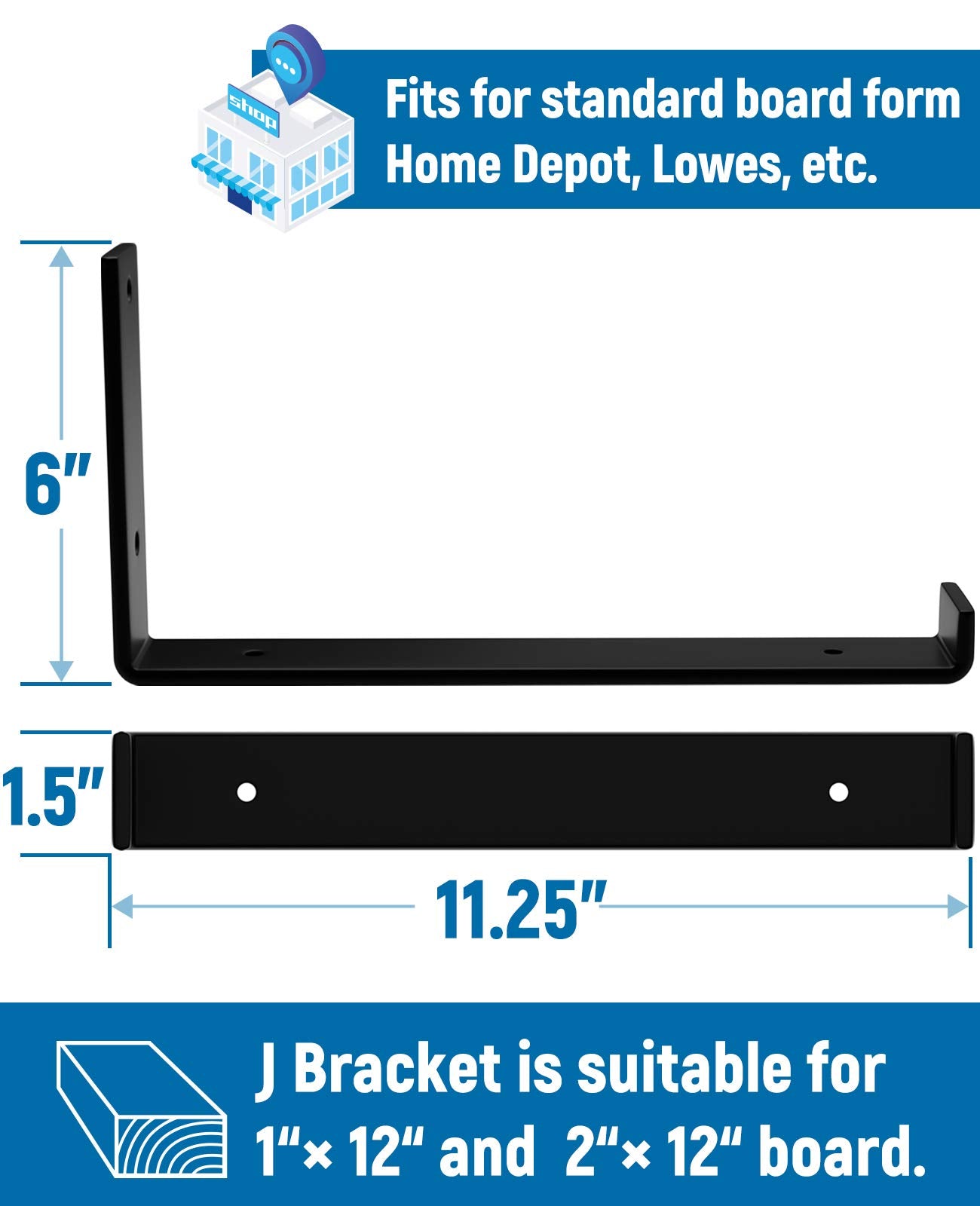 Spacemaid Shelf Bracket for DIY Floating Shelf