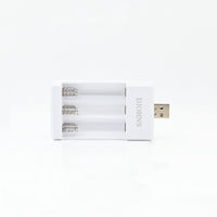 DJOHNS 3 Slots USB Fast Charging AAA Battery Charger