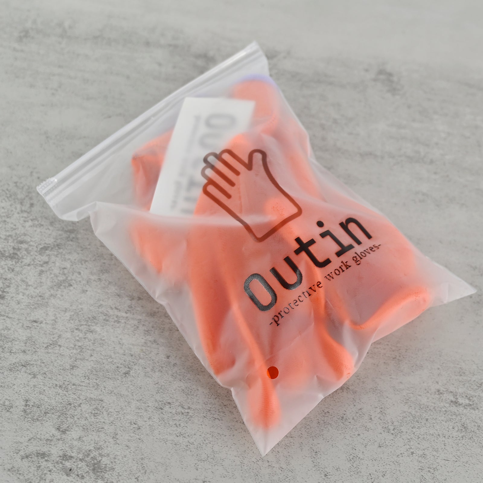 Outin Orange PVC Protective Work Gloves