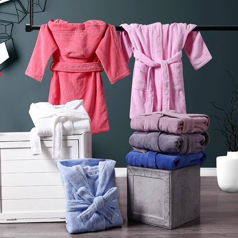 New Arrival 100% Cotton Toweling Robe Kids Robe Boy&Girls