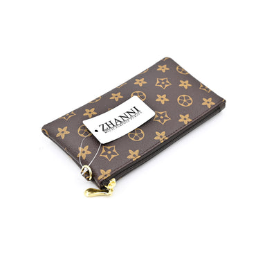 ZHANNI Women Wallet Large Leather Zip Around Card Holder Organizer Ladies Travel Clutch Wristlet