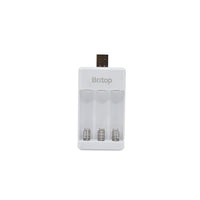 Britop 3 Slots USB Fast Charging AAA Battery Charger
