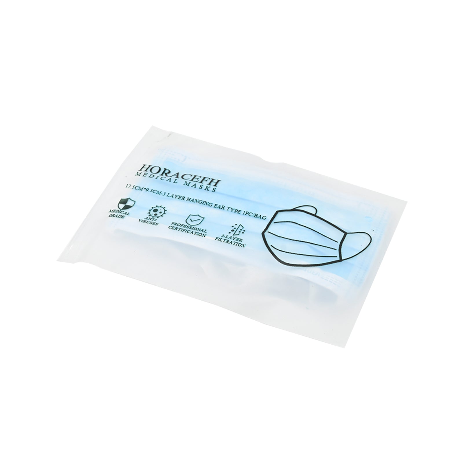 HORACEFH Three-Layers Face Protective Masks Mouth Cover