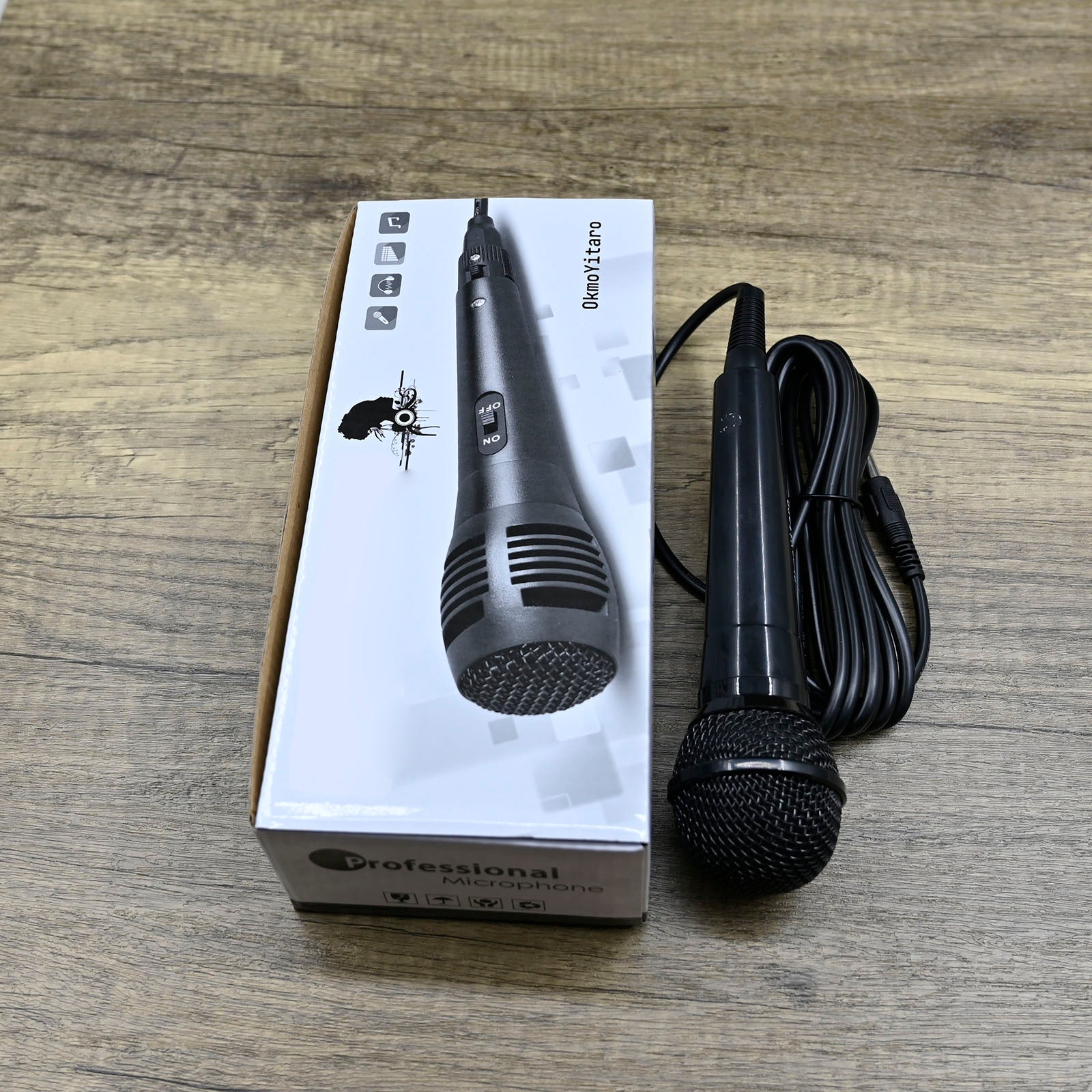 OkmoYitaro Wired Speaker Microphone in Black