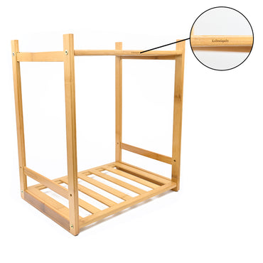 KoBoutiquebe Wood Ladder Storage Shelf Organizer Plant Flower Stand Rack