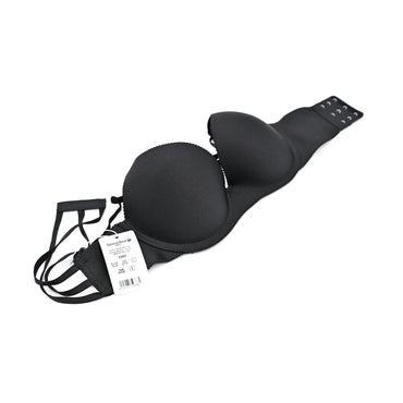 Fanscher Women Lingerie Bra in Black-34C