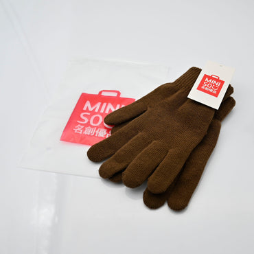 MINI SO Womens Winter Gloves in Brown