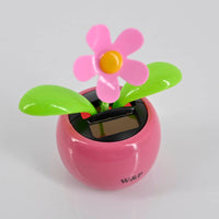 W&P Automotive Hood Ornaments Solar Shaking Apple Blossom Car Decorations