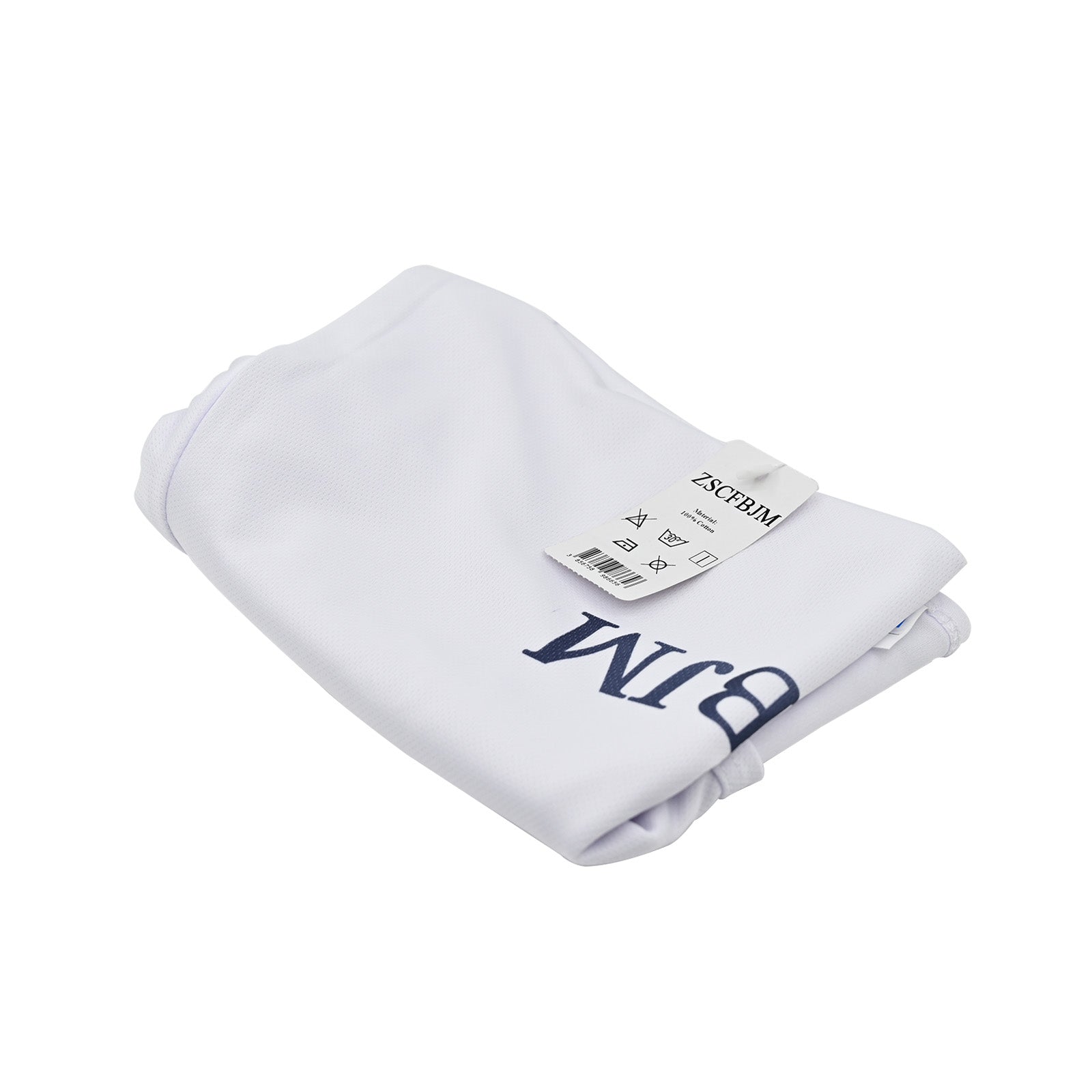 ZSCFBJM Slim-Fit Short-Sleeve Crewneck Pocket T-Shirt White