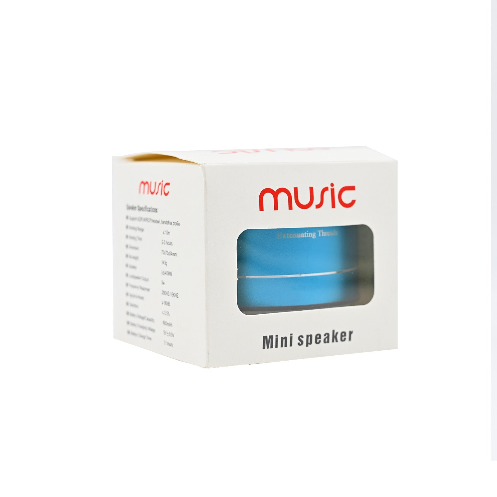 Extenuating Threads Portable Bluetooth Blue Speaker