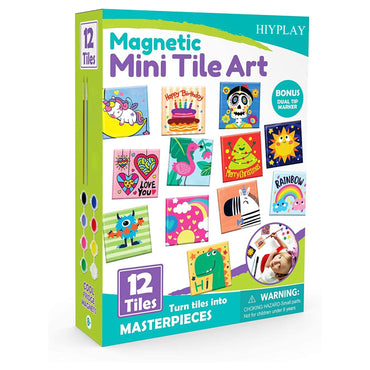 HIYPLAY Craft Paint Kits Mini Tile Art - DIY Craft Kit