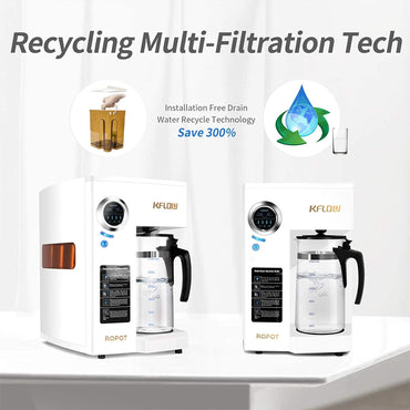 KFLOW Countertop Reverse Osmosis System, 4-Stage Water Filter System