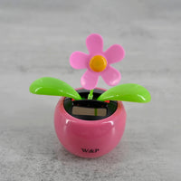 W&P Automotive Hood Ornaments Solar Shaking Apple Blossom Car Decorations