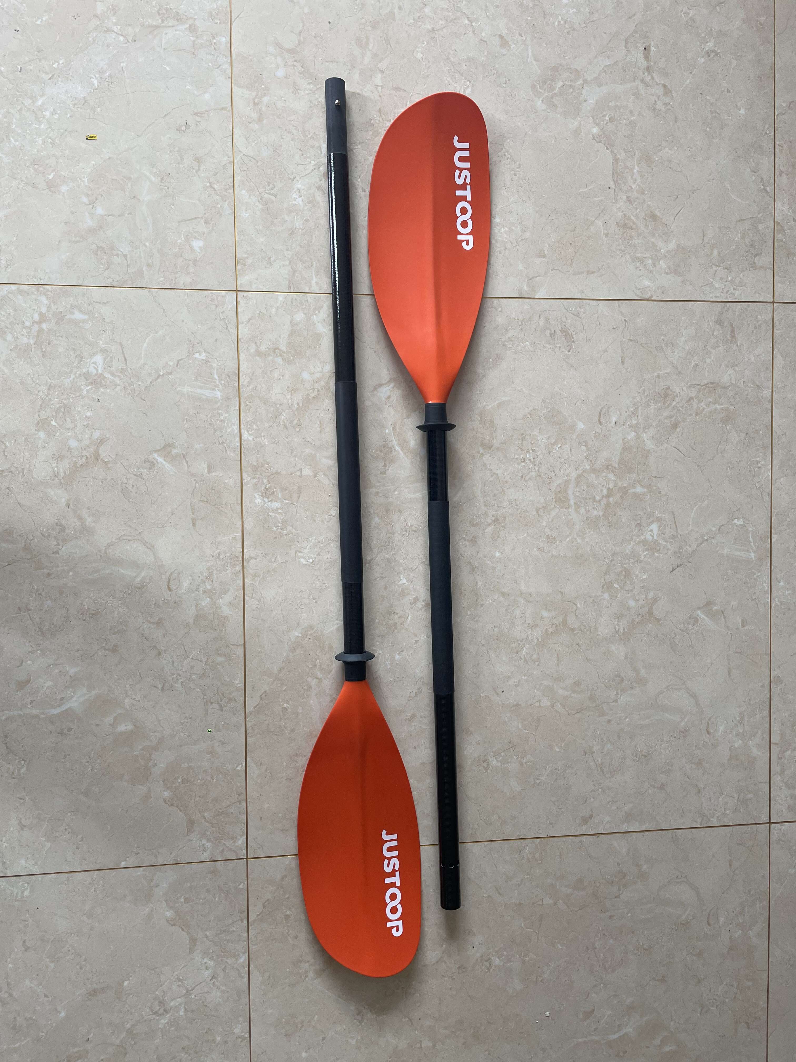 JUSTOOP Kayak Paddles Adjustable 230-250 cm -Floating Kayaking Oars