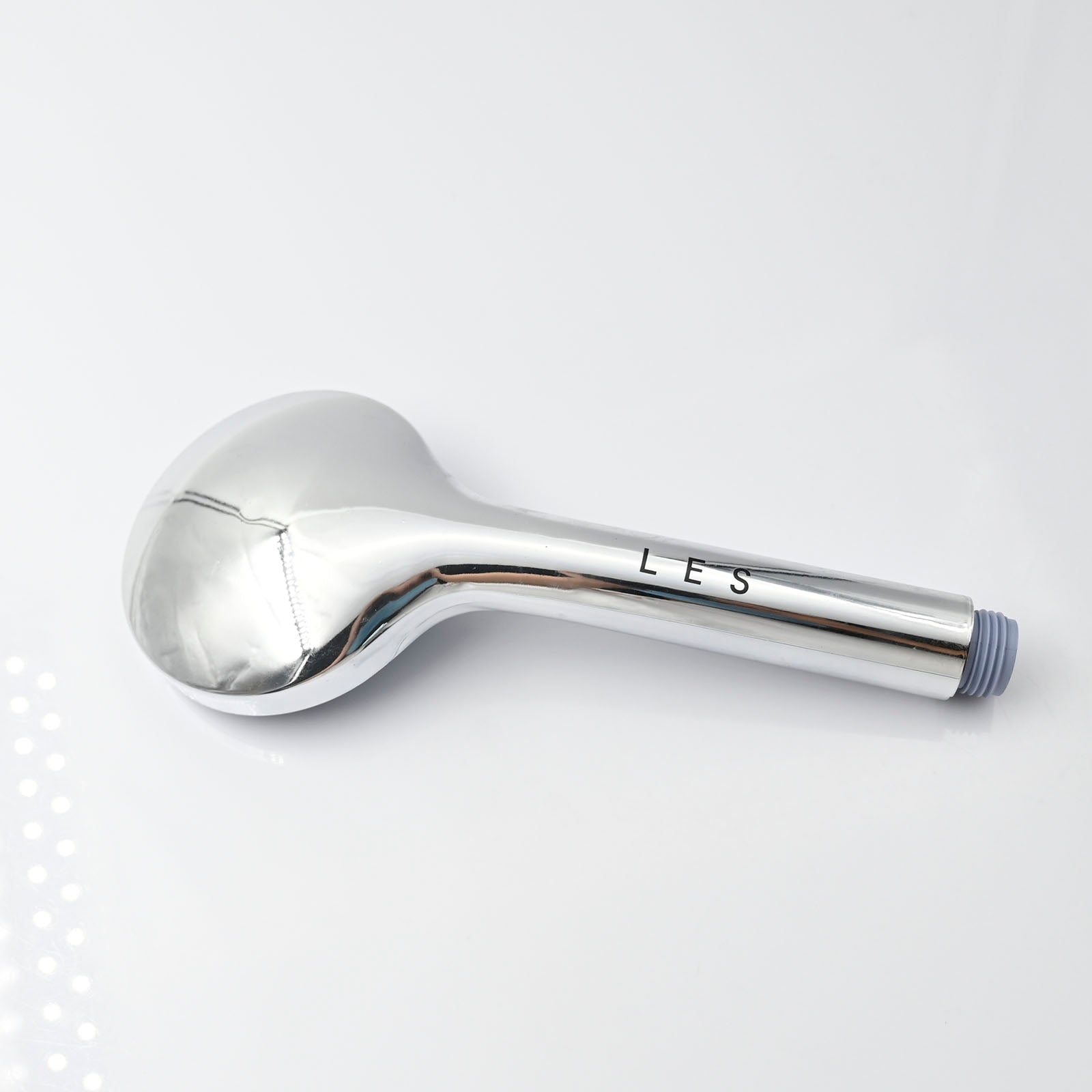 L E S Shower Head High Pressure Handheld in Silver