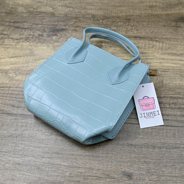 JINMEI Zipper Closure Handbag in Green