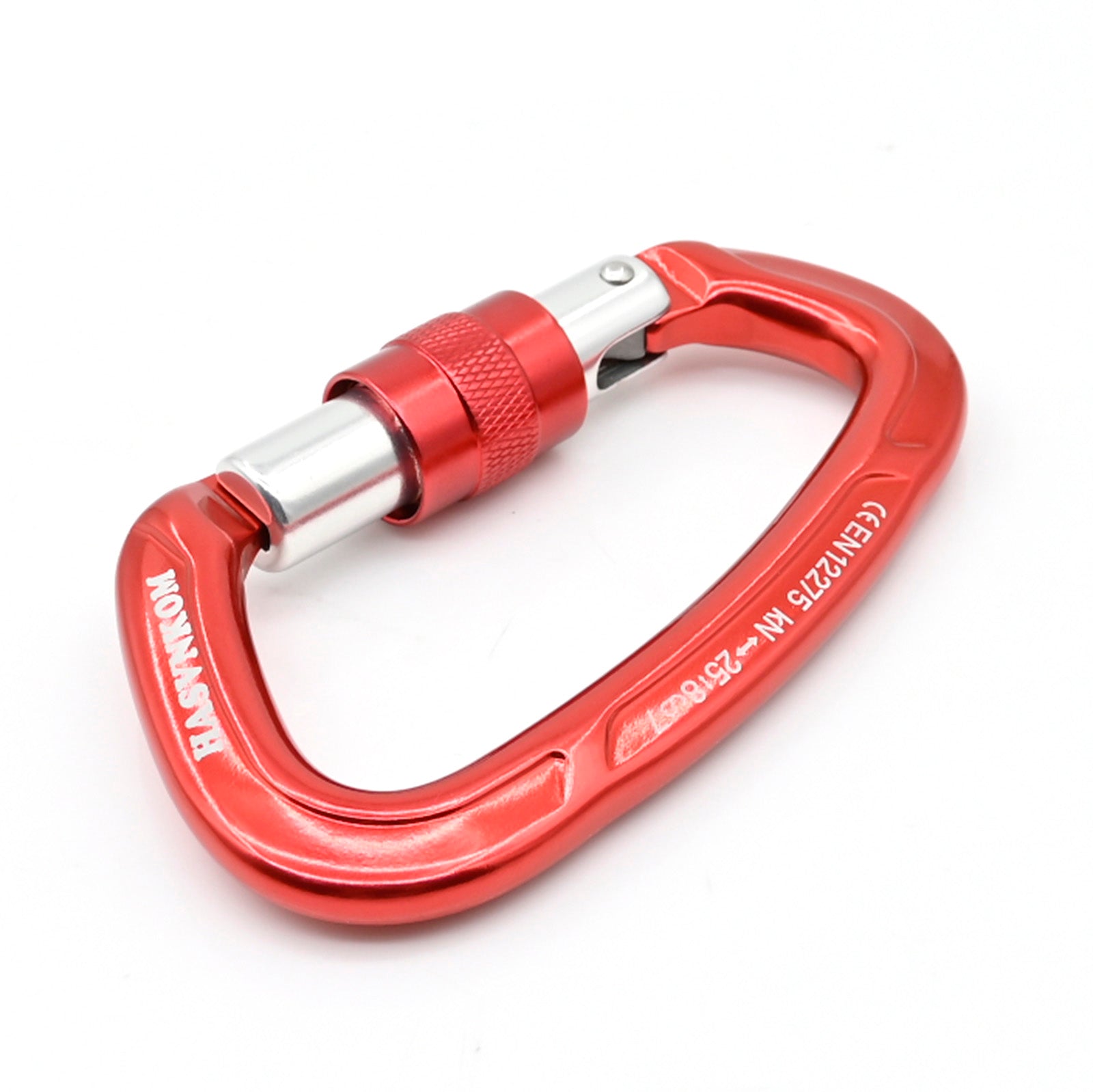 HASVNKOM Aluminum Climbing Carabiner Outdoor Rock Rescue D-Shape