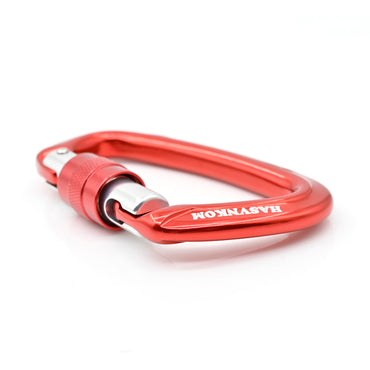 HASVNKOM Aluminum Climbing Carabiner Outdoor Rock Rescue D-Shape