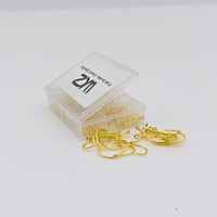 WCZ Fish Hooks Portable Plastic Box Gold