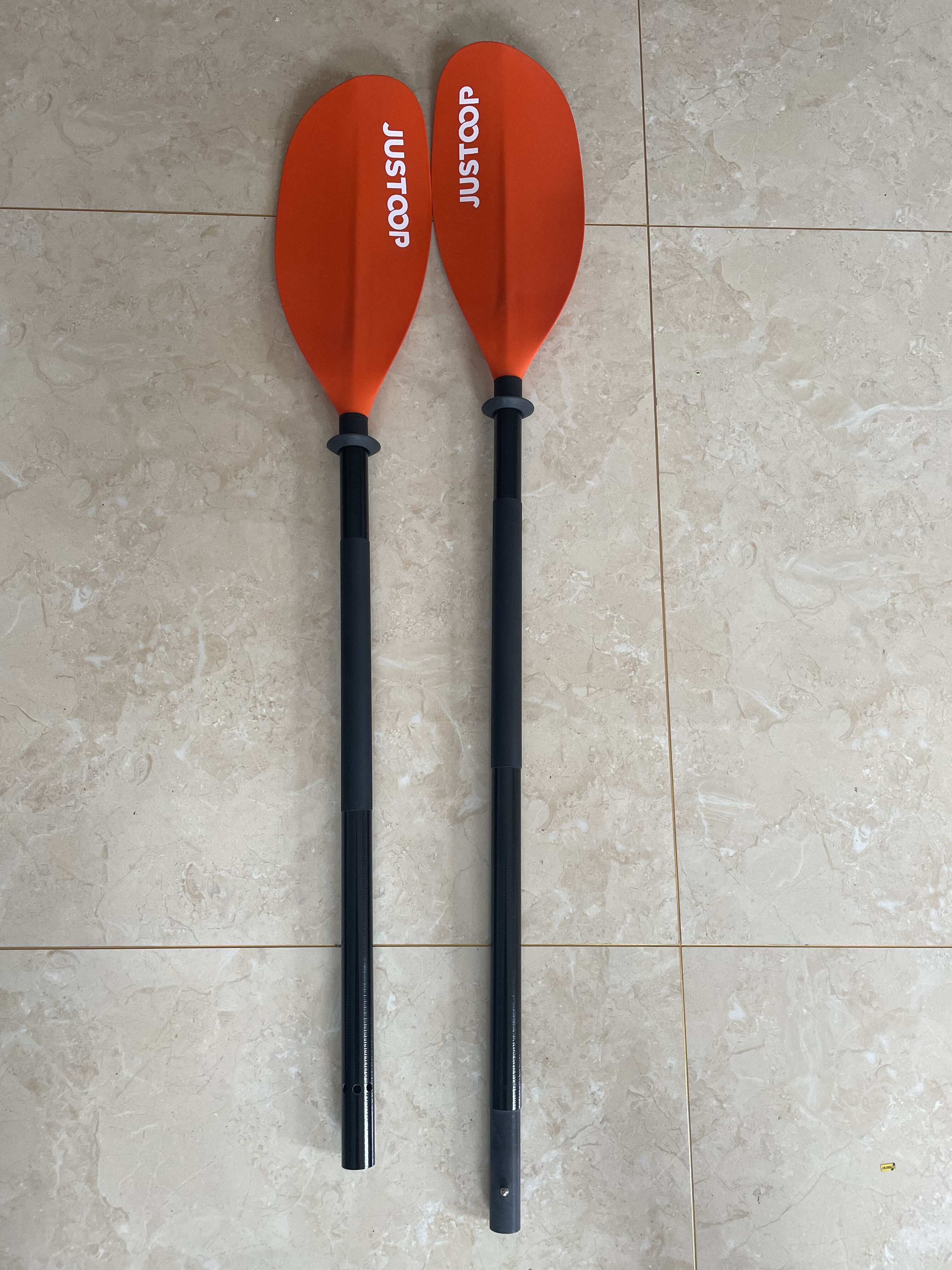 JUSTOOP Kayak Paddles Adjustable 230-250 cm -Floating Kayaking Oars