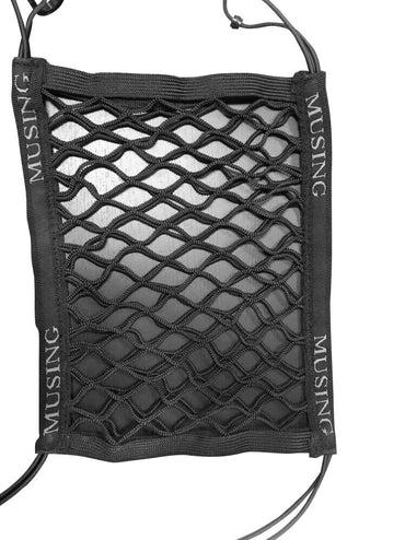 MUSING  aftermarket automobile accessories, namely, car interior organizer bags, nets and trays specially adapted for fitting in vehicles