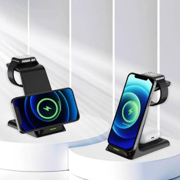 New Arrival 3 in 1 20W Qi Wireless Charger Stand Dock For Apple Watch