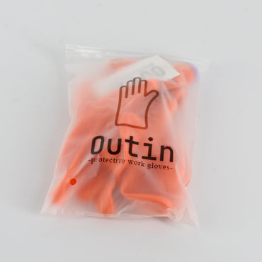 Outin Orange PVC Protective Work Gloves