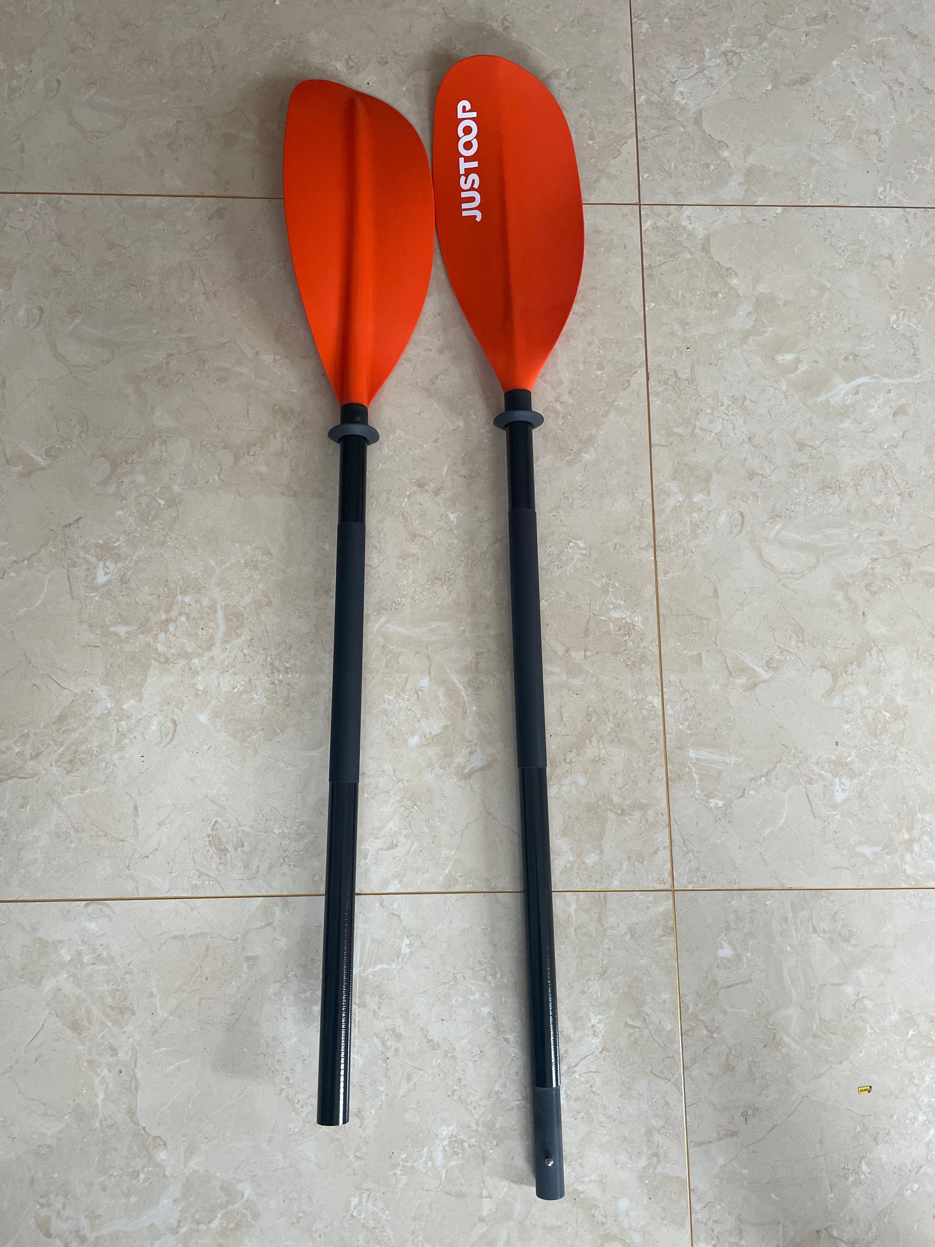 JUSTOOP Kayak Paddles Adjustable 230-250 cm -Floating Kayaking Oars