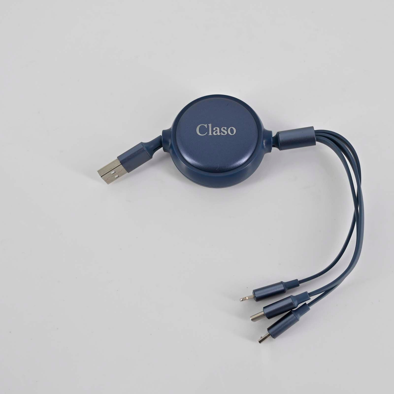 Claso Multi USB Charging Cable-Type-C, Micro USB, Lighting