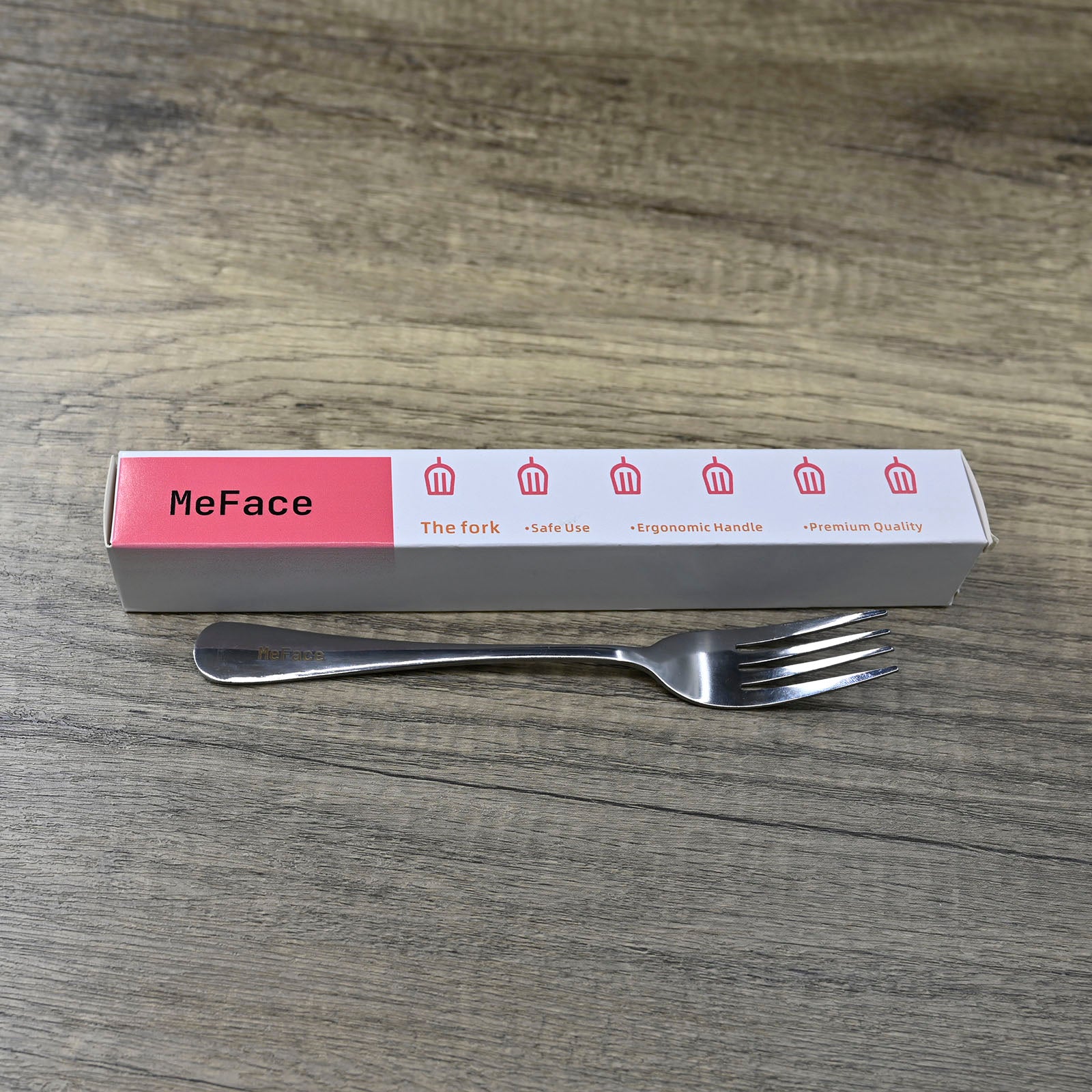 MeFace Food-Grade Stainless Steel Cutlery Forks, Mirror Polished 7.6"