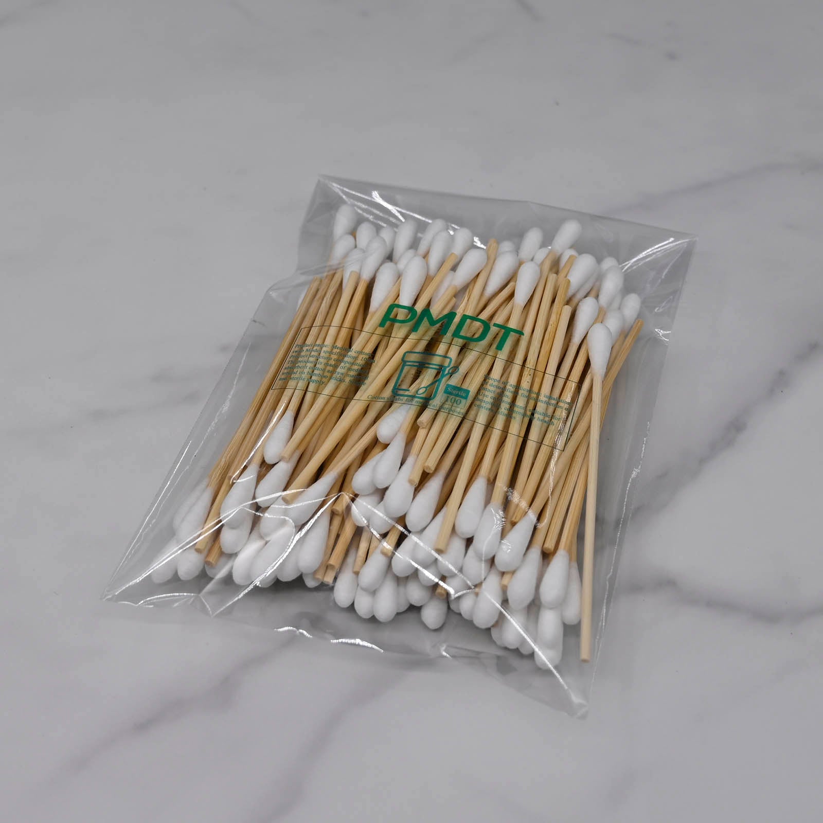 PMDT 100PCS Disposable Cotton Swabs for Medical Care