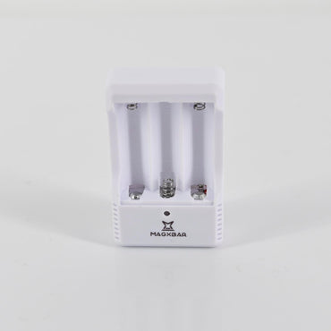 Magxbar 3 Slots Battery Chargers in White